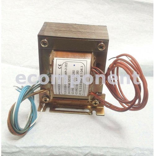 TRASFORMATORE PER VALVOLE 75VA PRIMARIO 0/230V SECONDARI 2x280V 1x5V 1x6.3V