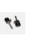 potenziometro con interruttore 47 Khom Albero zigrinato 6 X 30