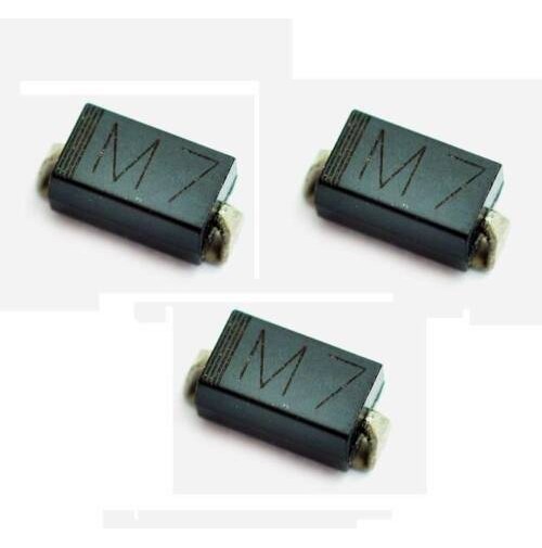 M7 - Diode 1000V 1A - SMD Case: SMA - 3 Pezzi/Pcs